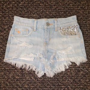 abercrombie kids jean shorts - size 8